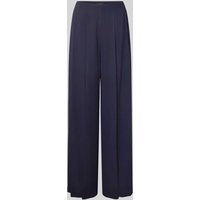 s.Oliver BLACK LABEL Weite Hose mit Bundfalten in Marine, Größe 44 von s.Oliver BLACK LABEL