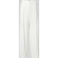 s.Oliver BLACK LABEL Weite Hose mit Viskose-Anteil in Offwhite, Größe 38/32 von s.Oliver BLACK LABEL