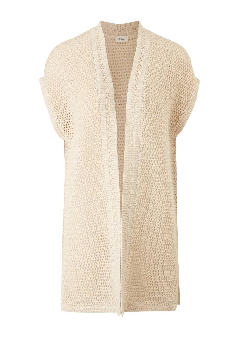 s.Oliver BLACK LABEL - Weste creme|gelb - Gr. - M von s.Oliver BLACK LABEL