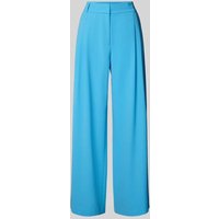 s.Oliver BLACK LABEL Wide Leg Stoffhose mit Bundfalten in Hellblau, Größe 42/32 von s.Oliver BLACK LABEL