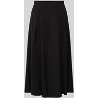 s.Oliver BLACK LABEL Wide Leg Stoffhose mit Kellerfalten in Black, Größe 34 von s.Oliver BLACK LABEL