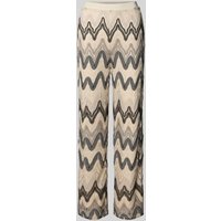 s.Oliver BLACK LABEL Wide Leg Weite Hose mit Allover-Muster in Offwhite, Größe 46 s.Oliver BLACK LABEL Wide Leg Weite Hose mit Allover-Muster in Offwhite, Größe 46 von s.Oliver BLACK LABEL