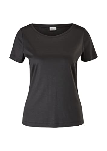 s.Oliver BLACK LABEL Women's 150.11.899.12.130.2115232 T-Shirt, True Black, 36 von s.Oliver BLACK LABEL