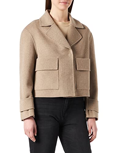 s.Oliver BLACK LABEL Women's 150.12.202.16.150.2109970 Jacke Langarm Loose FIT, Beige Melange, 36 von s.Oliver BLACK LABEL