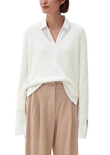 s.Oliver BLACK LABEL Women's 2129929 V-Neck Pullover Langarm, Creme 0200, 36 s.Oliver BLACK LABEL Women's 2129929 V-Neck Pullover Langarm, Creme 0200, 36 von s.Oliver BLACK LABEL