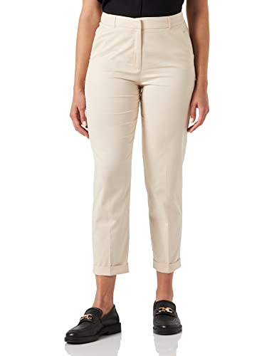 s.Oliver BLACK LABEL Women's 2131294 Hose 7/8, Regular Fit, Creme | gelb 1027, 38 von s.Oliver BLACK LABEL