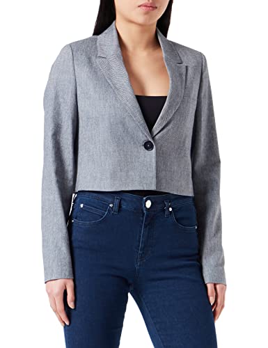 s.Oliver BLACK LABEL Women's Blazer, Cropped, Blue, 34 von s.Oliver BLACK LABEL