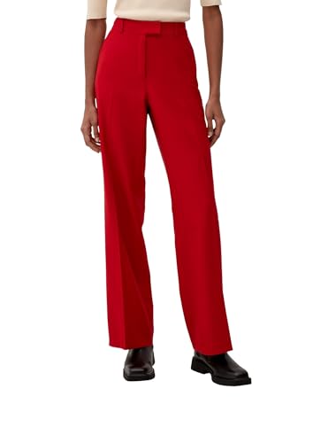 s.Oliver BLACK LABEL Damen Regular: Hose mit Glitzergarn, Rot, 44 Long von s.Oliver BLACK LABEL