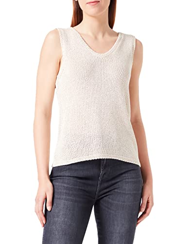 s.Oliver BLACK LABEL Women's Strick Top V-Neck, White, 36 von s.Oliver BLACK LABEL