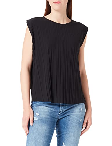 s.Oliver BLACK LABEL Women's T-Shirt mit Plisseefalten, 34 von s.Oliver BLACK LABEL