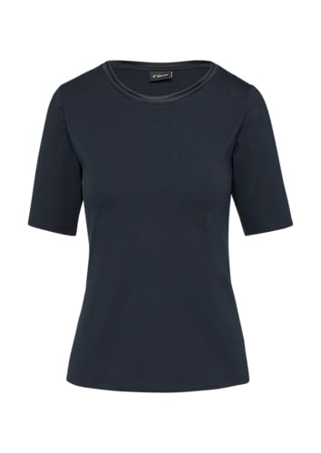 T-Shirt aus Baumwollmix mit Doublelayer-Detail Navy 38 von s.Oliver BLACK LABEL