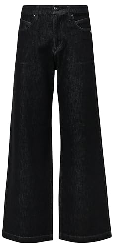 s.Oliver Schwarz LABEL Jeans Hose, Suri Wide Leg von s.Oliver BLACK LABEL