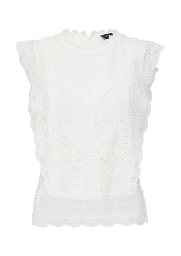 s.Oliver BLACK LABEL Ärmellose Bluse aus Spitze Ecru 44 von s.Oliver BLACK LABEL