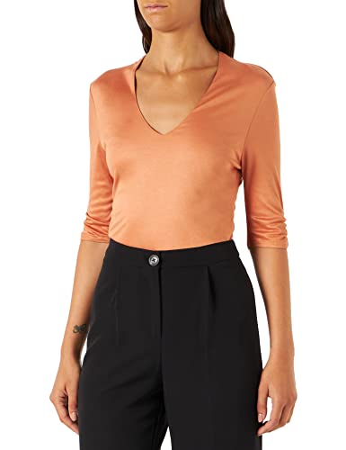 s.Oliver Women's 10.2.20.12.130.2122738 T-Shirt, orange 2275, 34 von s.Oliver BLACK LABEL