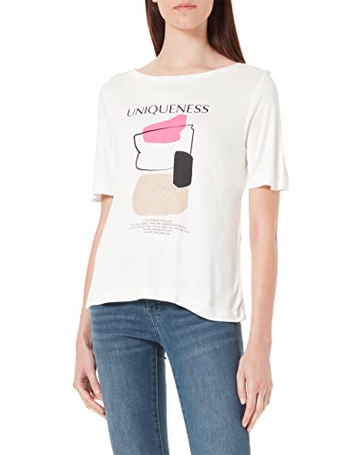 s.Oliver Women's 150.10.205.12.130.2114033 T-Shirt, Creme 02D0, 44 von s.Oliver BLACK LABEL