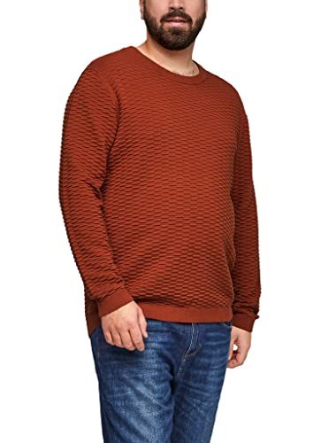 s.Oliver Big Size Herren 131.10.109.17.170.2110287 Pullover, orange, 3XL von s.Oliver