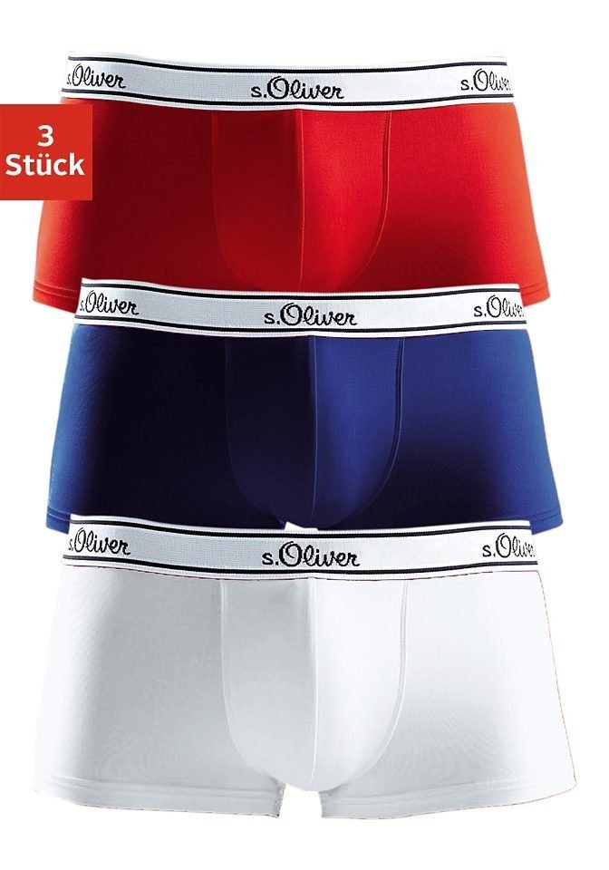 s.Oliver Boxershorts (Packung, 3-St) schöne Retro Pants in Hipster-Form von s.Oliver