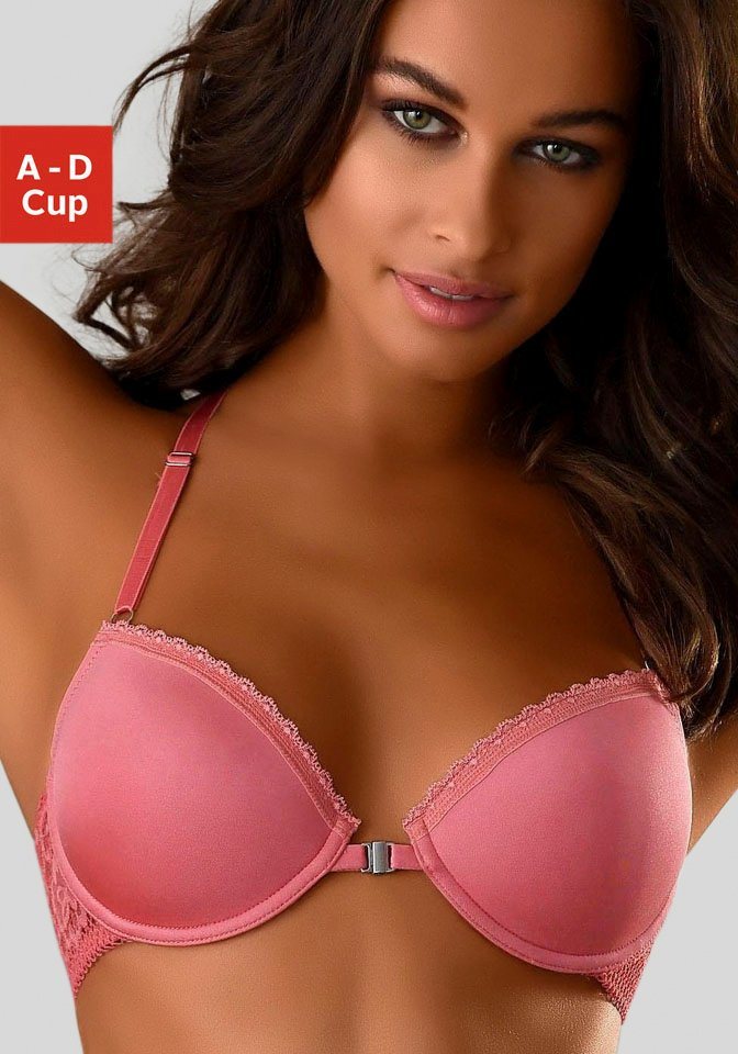 s.Oliver Schalen-BH Lisette mit Vorderverschluß und schönem Spitzenrücken, Dessous s.Oliver Schalen-BH Lisette mit Vorderverschluß und schönem Spitzenrücken, Dessous von s.Oliver