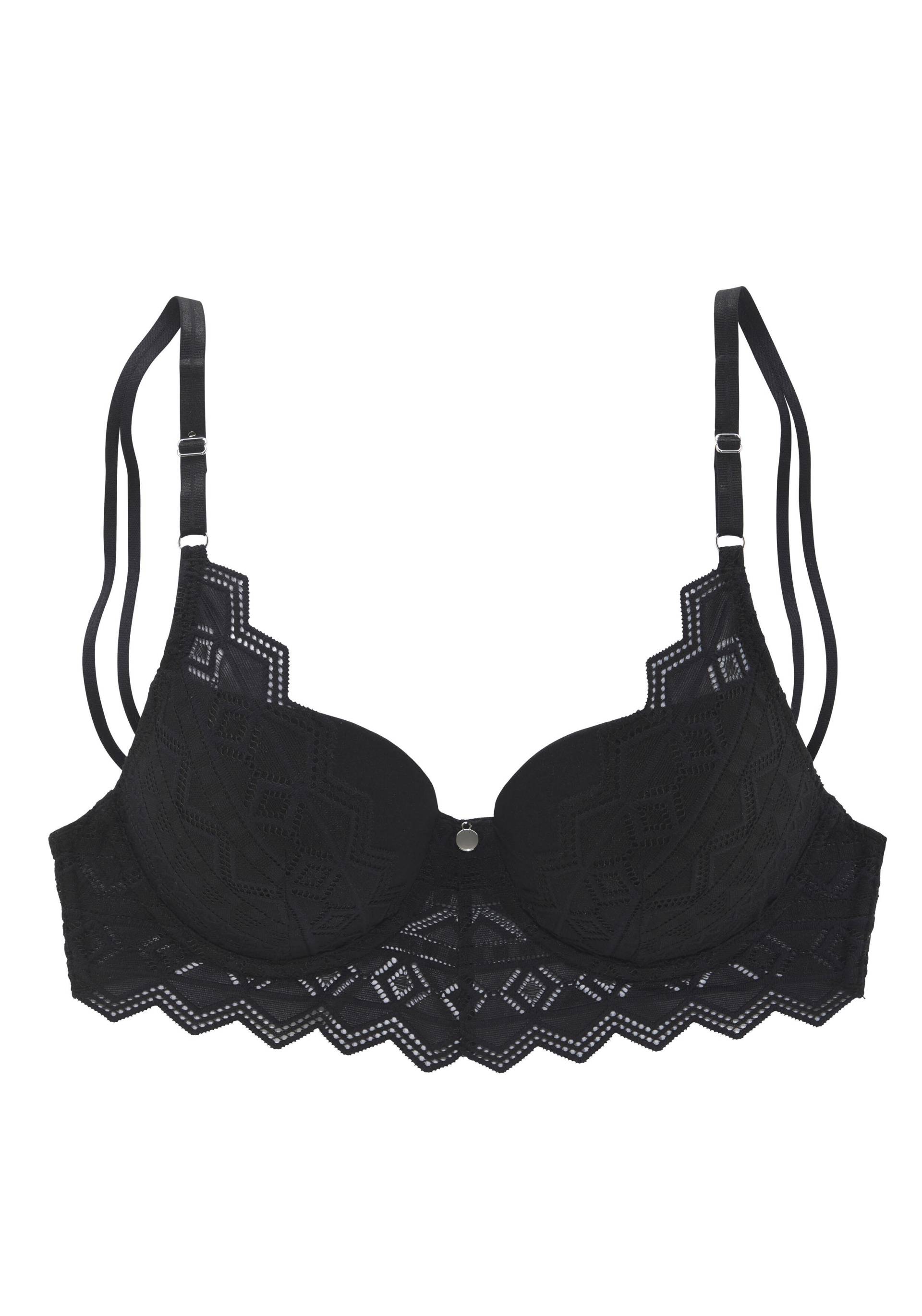 s.Oliver Push-up BH black - Gr. - 75B von s.Oliver Dessous, Wäsche & Bademode