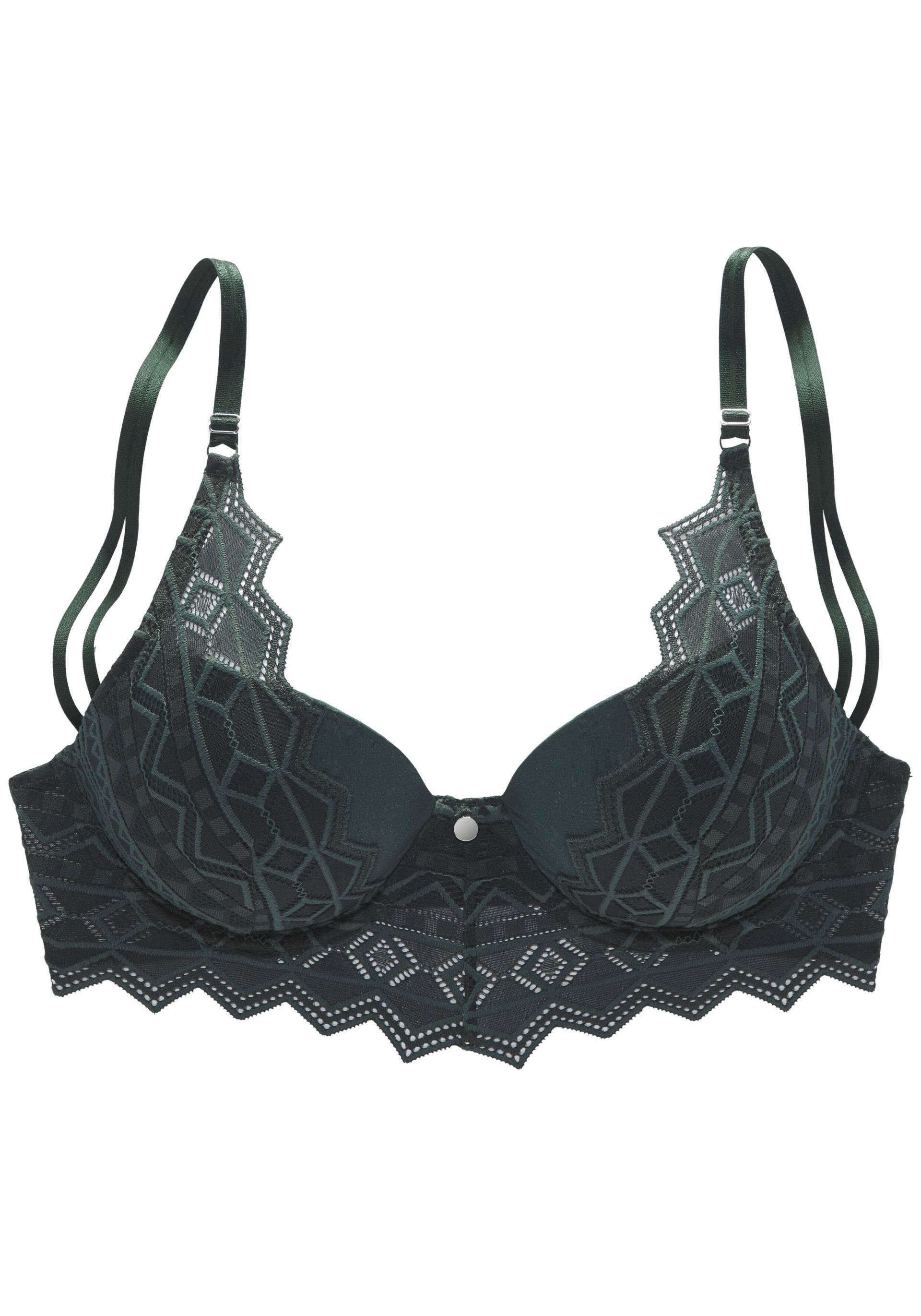 s.Oliver Push-up BH pine green - Gr. - 85B von s.Oliver Dessous, Wäsche & Bademode