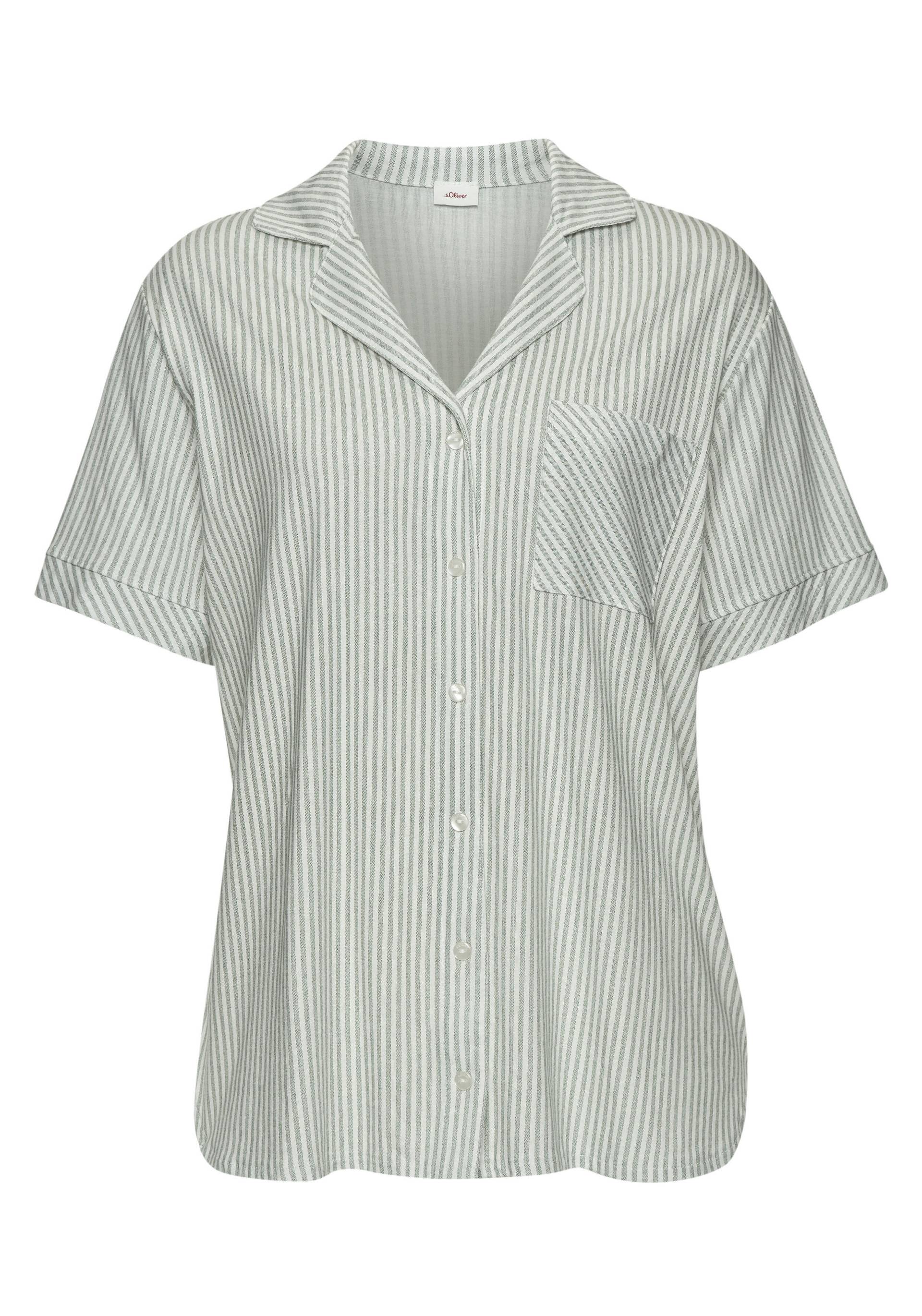 s.Oliver T-Shirt dk green str - Gr. - 36/38 von s.Oliver Dessous, Wäsche & Bademode