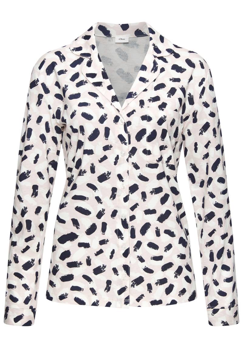 s.Oliver VD Classic Shirt blue aop von s.Oliver Dessous, Wäsche & Bademode