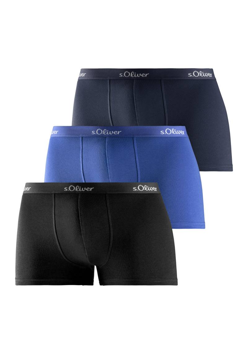 s.Oliver s.O Boxer Basic 3x 3x blau sort von s.Oliver Dessous, Wäsche & Bademode