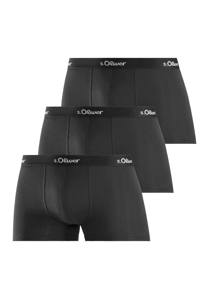 s.Oliver s.O Boxer Basic 3x 3x schwarz von s.Oliver Dessous, Wäsche & Bademode