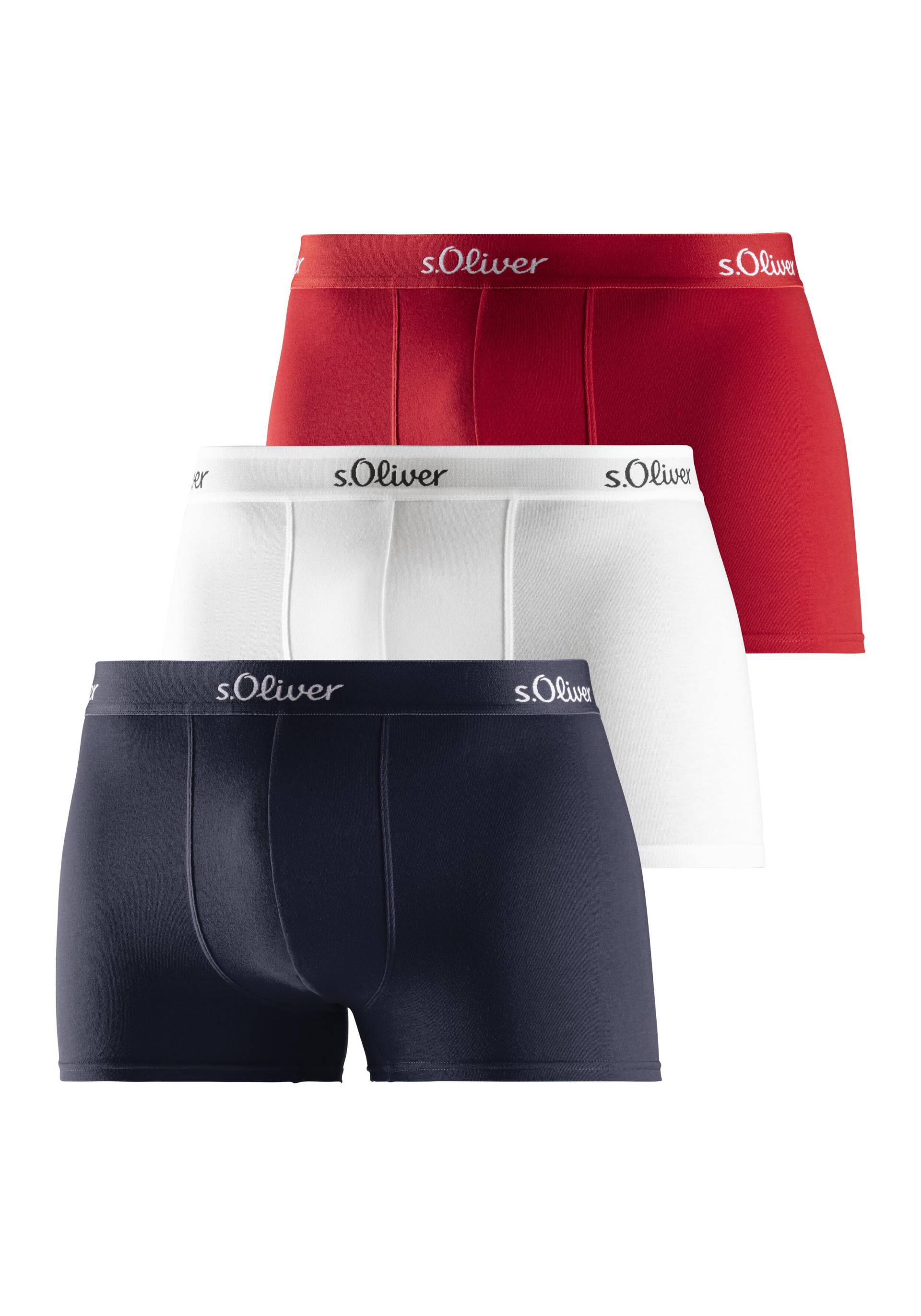 s.Oliver s.O Boxer Basic 3x rot+nav+wss von s.Oliver Dessous, Wäsche & Bademode