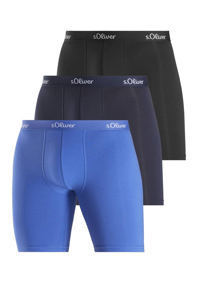 s.Oliver s.Oliver Boxer lg Basic 3x 3x blau sort von s.Oliver Dessous, Wäsche & Bademode