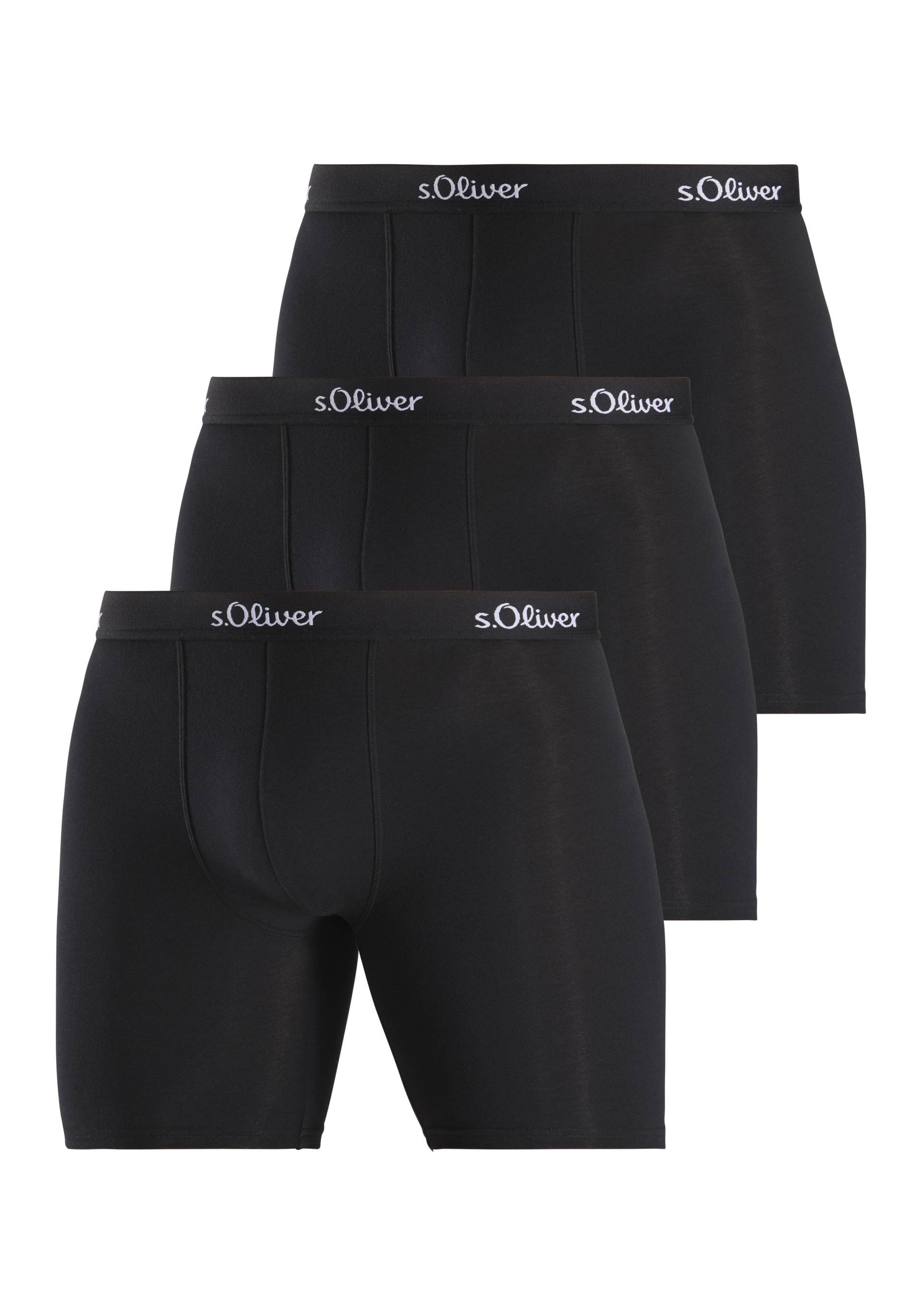 s.Oliver s.Oliver Boxer lg Basic 3x 3x schwarz von s.Oliver Dessous, Wäsche & Bademode
