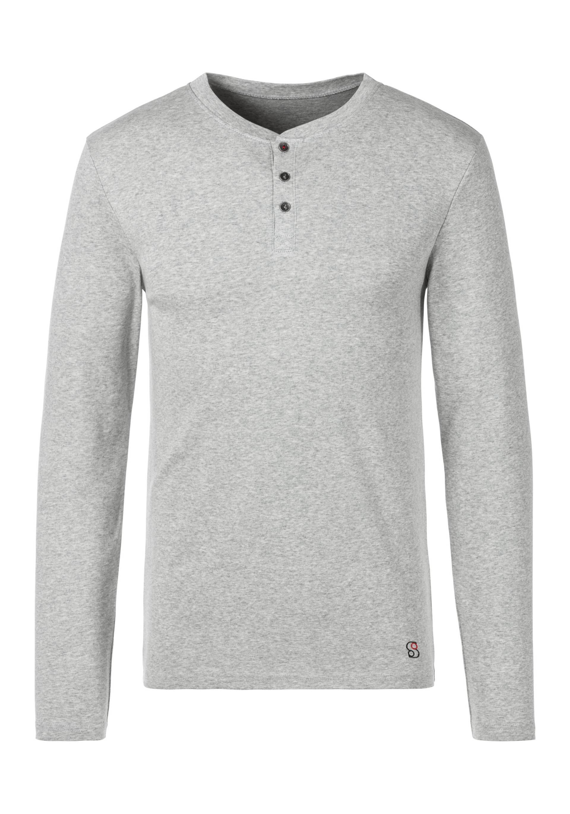 s.Oliver s.Oliver Langarmshirt Rippe grau meliert von s.Oliver Dessous, Wäsche & Bademode