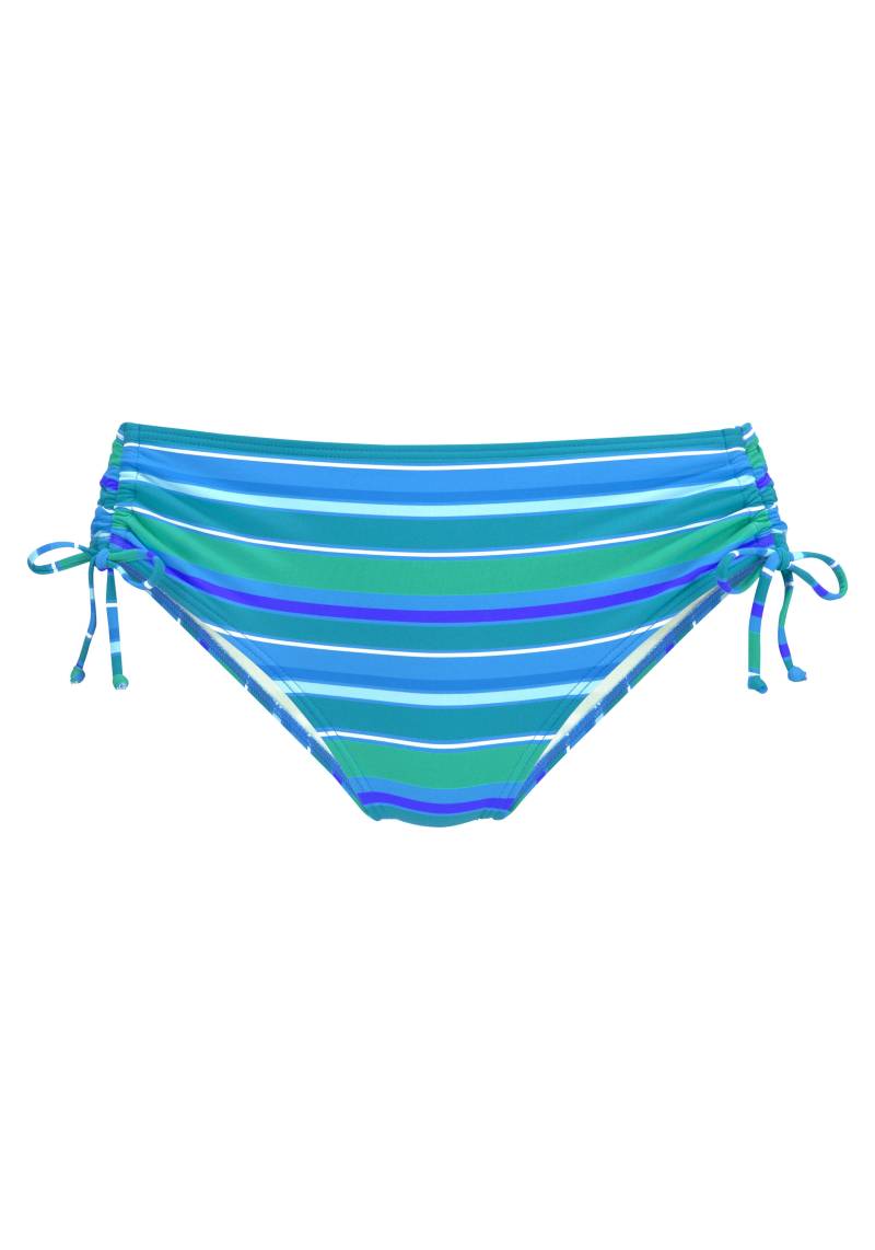s.oliver Bikinihose mit Raffung turquoise pr - Gr. - 40 von s.Oliver Dessous, Wäsche & Bademode