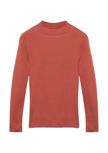 s.Oliver Junior Langarmshirt für Mädchen, 140 EU, Rollkragen-Longsleeve, Langarm, Einfarbig, 3833 von s.Oliver Junior