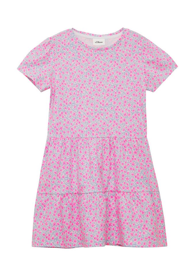 s.Oliver Junior A-Linien-Kleid mit All-Over Print von s.Oliver Junior