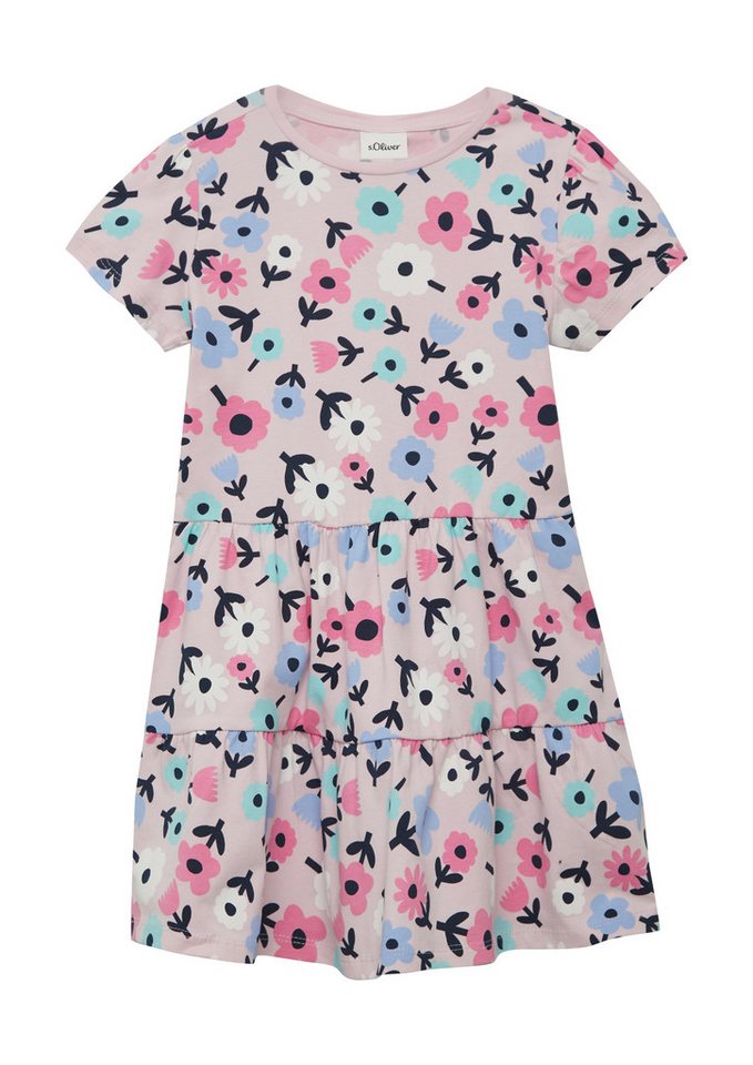 s.Oliver Junior A-Linien-Kleid mit All-Over Print von s.Oliver Junior
