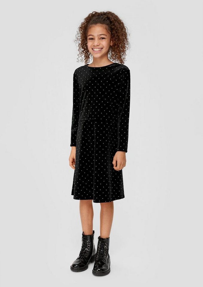 s.Oliver Junior A-Linien-Kleid mit gepunktetem Muster von s.Oliver Junior