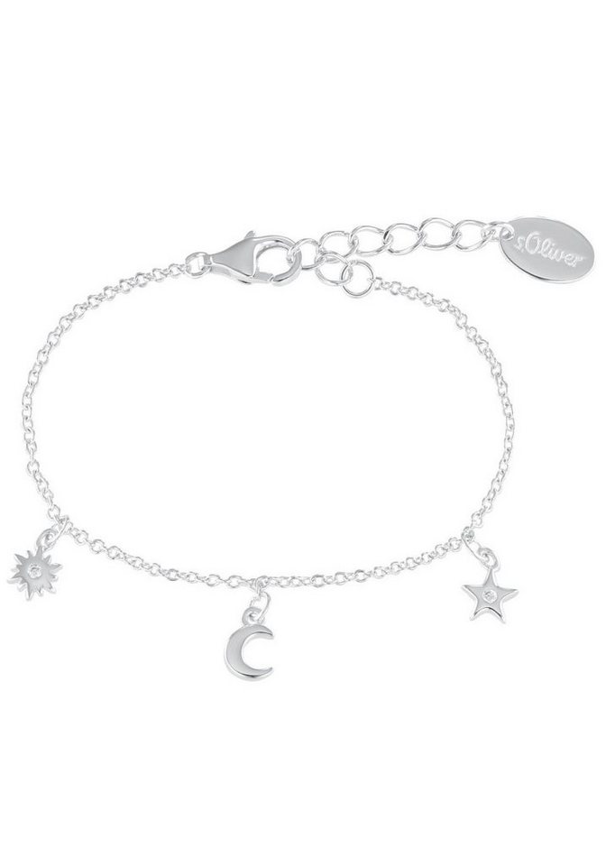 s.Oliver Junior Armband Sonne, Mond und Sterne, 2036884, mit Zirkonia (synth) von s.Oliver Junior