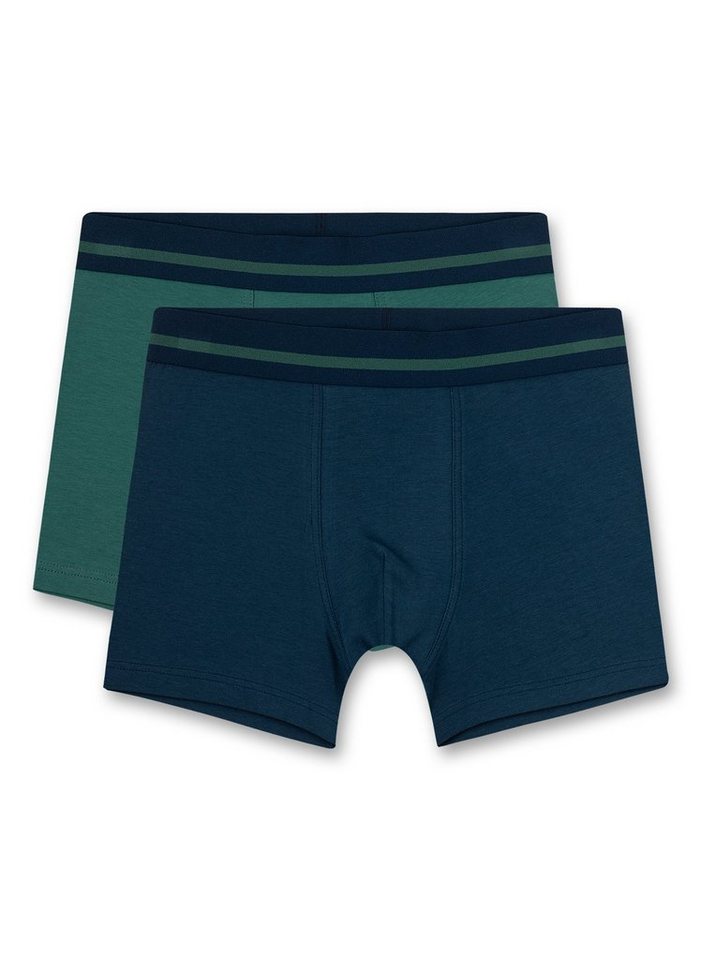 s.Oliver Junior Boxershorts s.Oliver Jungen 2er Pack Boxershorts Shorts grün blau (Set, 2-St) von s.Oliver Junior