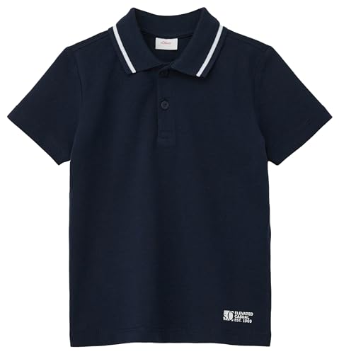 s.Oliver Junior Jungen 2143111 Poloshirt mit Kontrastdetail, 5952, 104/110 cm von s.Oliver