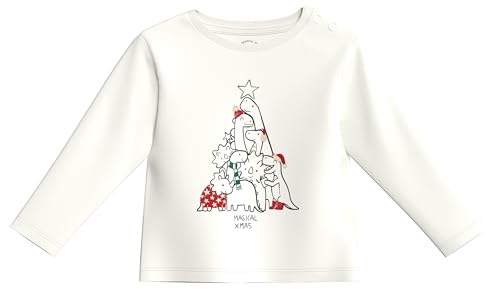 s.Oliver Junior Jungen 2157008 Longsleeve Mit Weihnachtsmotiv, 0210, 80 EU von s.Oliver Junior