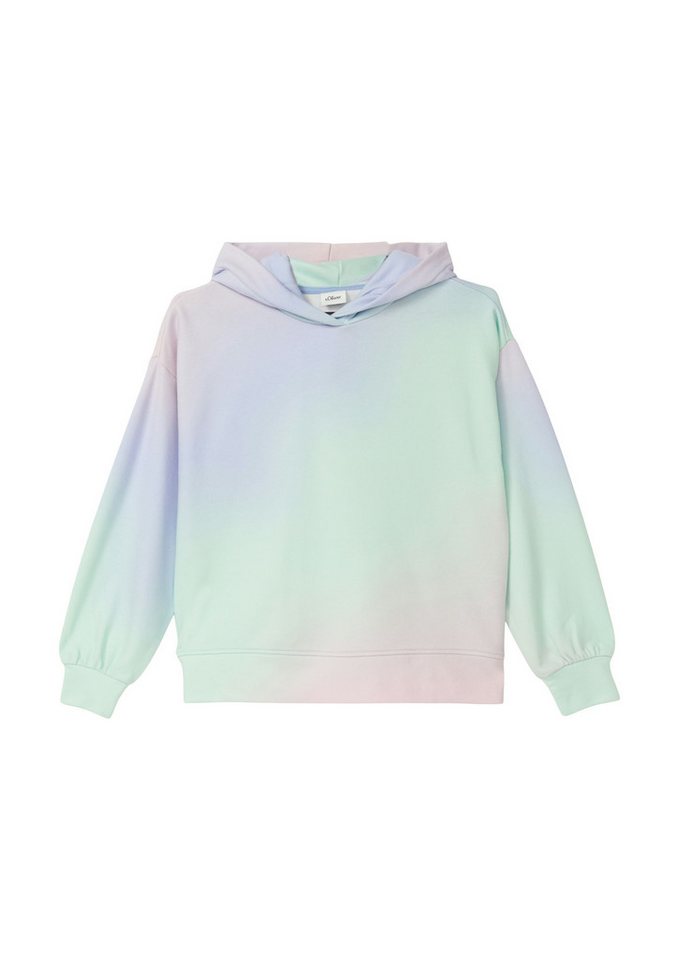 s.Oliver Junior Kapuzensweatshirt mit Regenbogen-Farbverlauf, für Girls von s.Oliver Junior