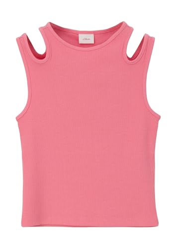 s.Oliver Junior Mädchen 2142500 Tanktop mit Cut Outs, pink 4348, L von s.Oliver Junior