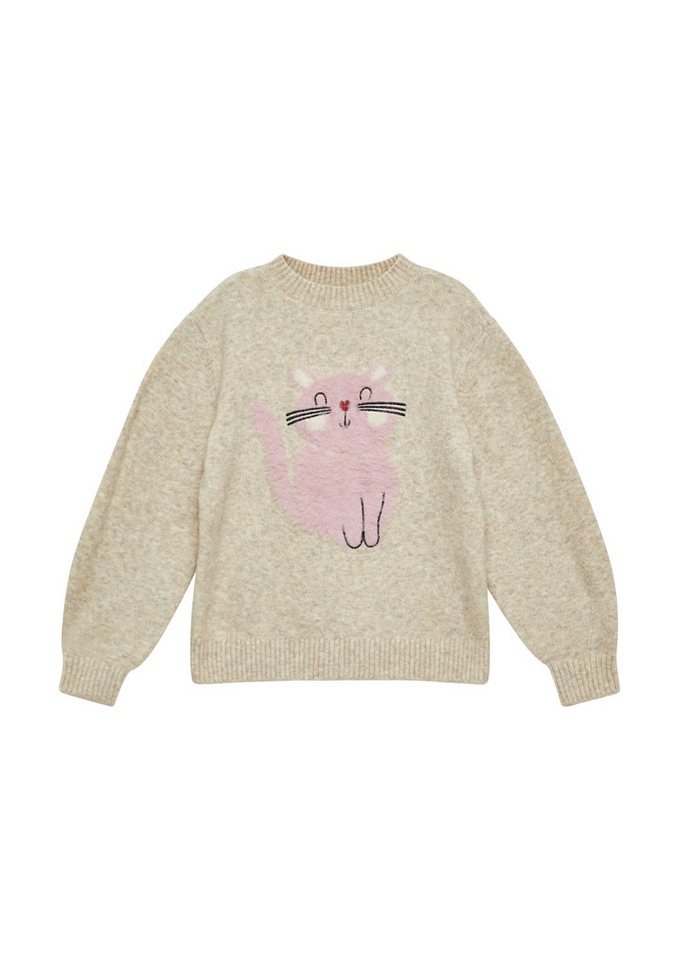 s.Oliver Junior Strickpullover mit Katzen-Motiv von s.Oliver Junior