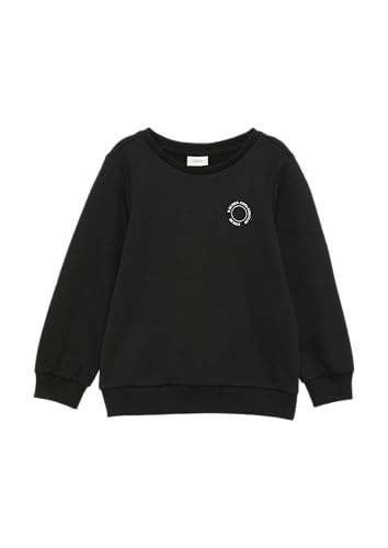 s.Oliver Unisex Sweatshirt mit Rippbündchen und kleinem Print-Detail schwarz 128/134 s.Oliver Unisex Sweatshirt mit Rippbündchen und kleinem Print-Detail schwarz 128/134 von s.Oliver