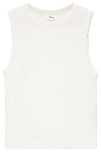 s.Oliver Junior Mädchen 2163952 Tanktop, Weiß, 158-164 EU von s.Oliver Junior