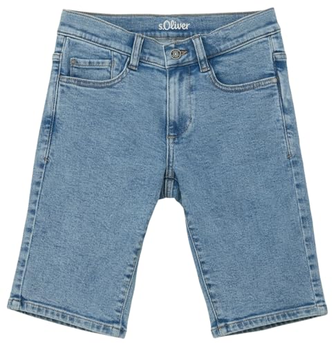 s.Oliver Junior Unisex Kinder 2145760 Jeans Bermuda, Slim Fit, blau 53Z2, 146 Plus von s.Oliver Junior