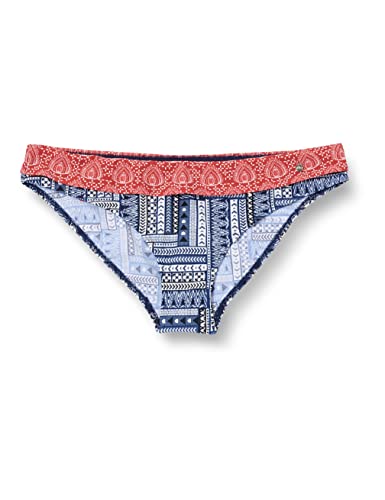 s.Oliver RED LABEL Beachwear LM Damen Cocina Bikini-Unterteile, Blau-rot Bedruckt, 44 DE von s.Oliver RED LABEL Beachwear LM