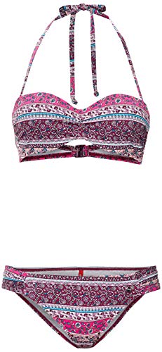 s.Oliver RED LABEL Beachwear LM Damen Dream Bikini-Set, pink Bedruckt, 34 C von s.Oliver