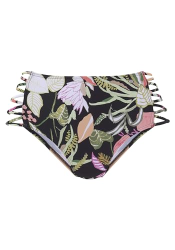 s.Oliver RED LABEL Beachwear LM Damen Herbst Bikini-Unterteile, schwarz Bedruckt, 38 von s.Oliver